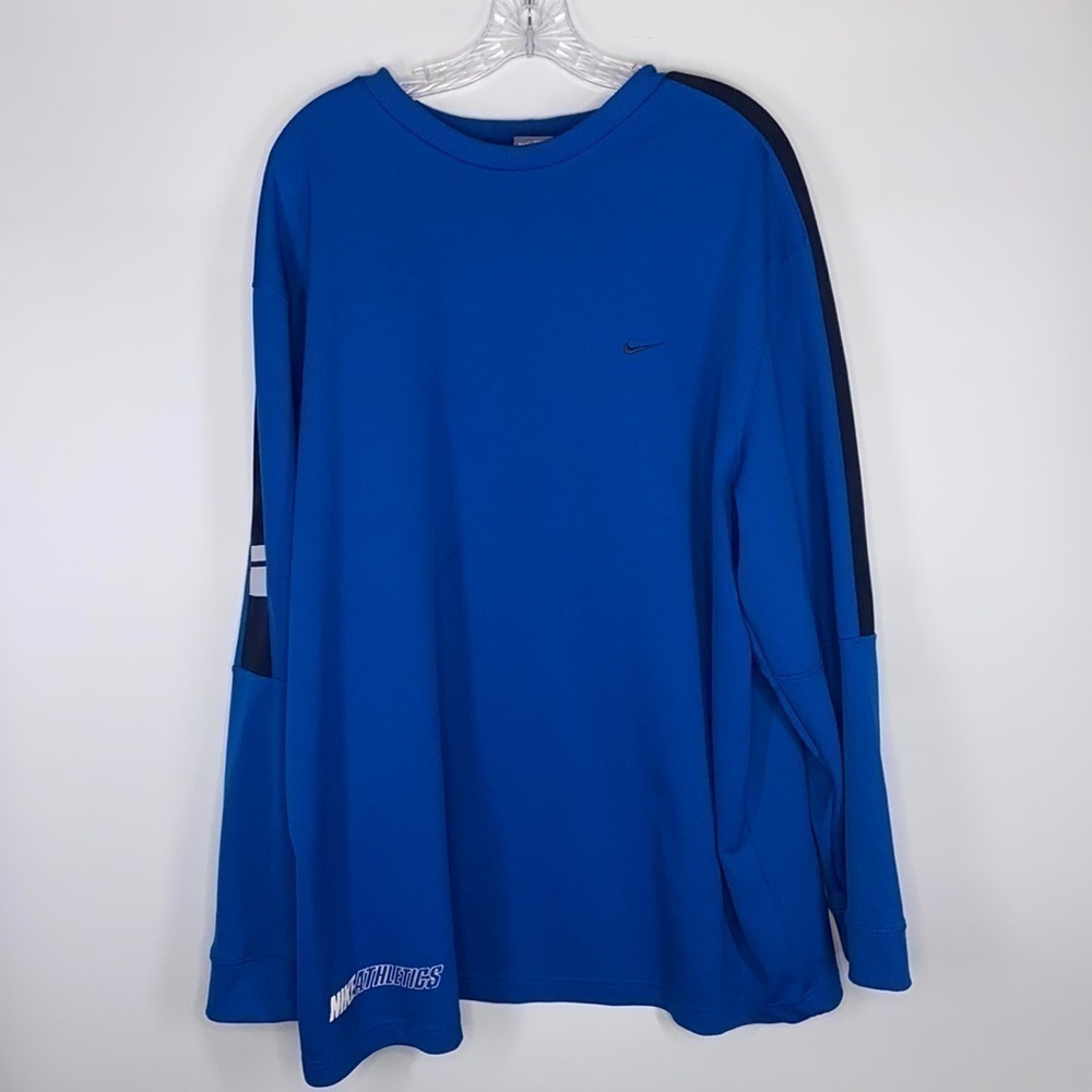Vintage Nike Blue Long Sleeve Shirt Size XL
